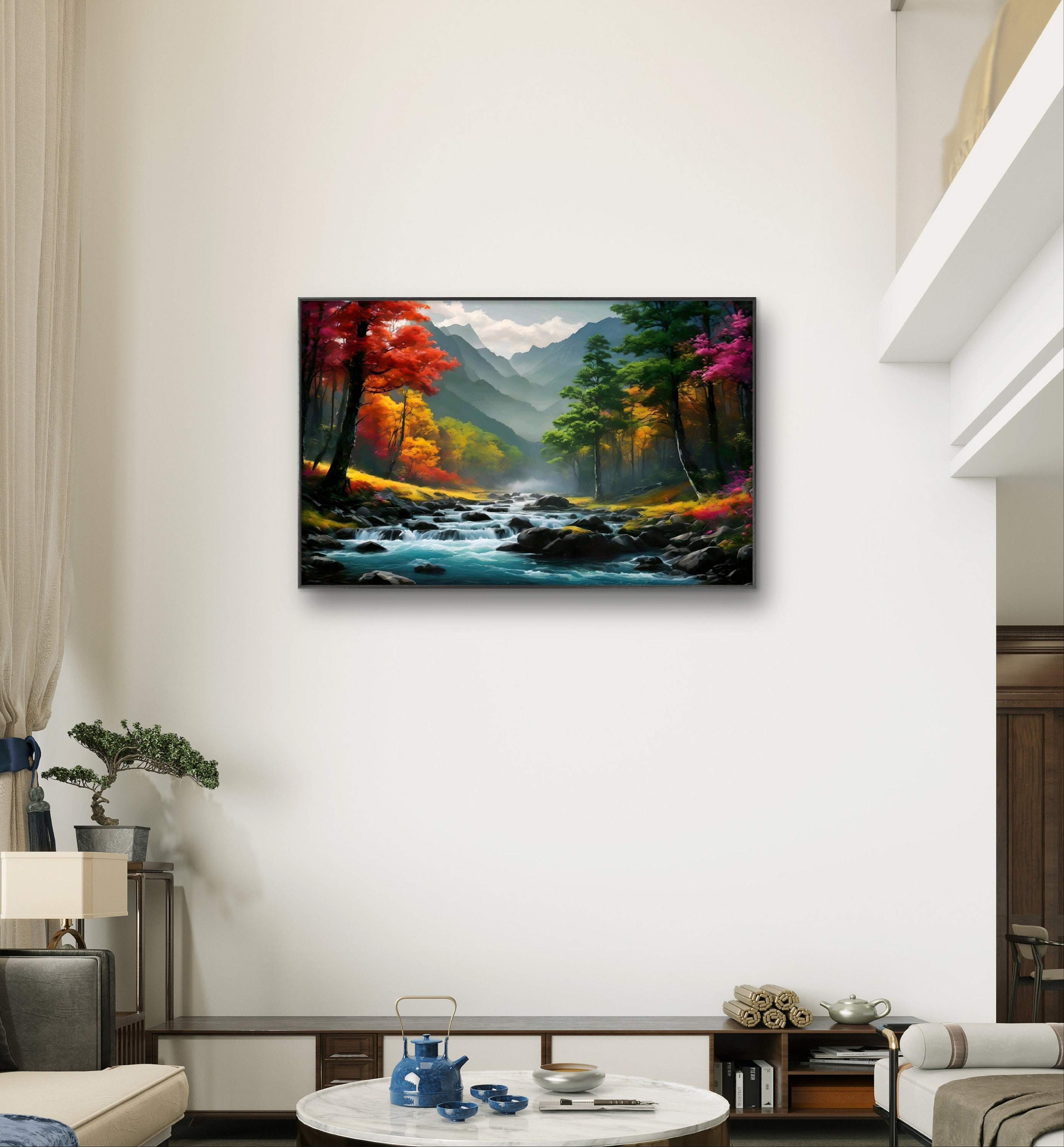 Printable of a Beautiful Nature Scenery Painting Digital - Etsy