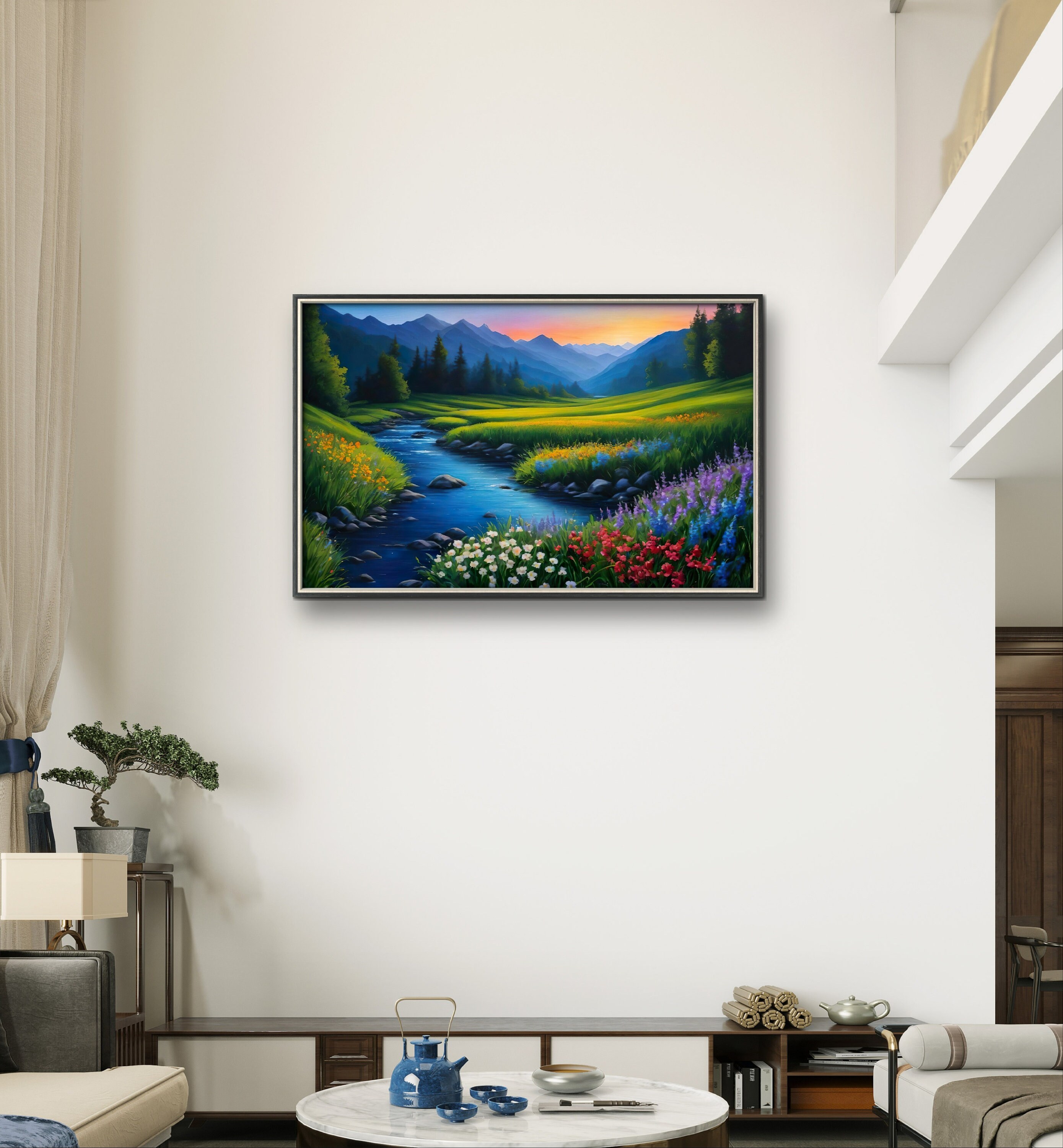 Printable of a Beautiful Nature Scenery Painting, Digital Print, Digital Download - Etsy