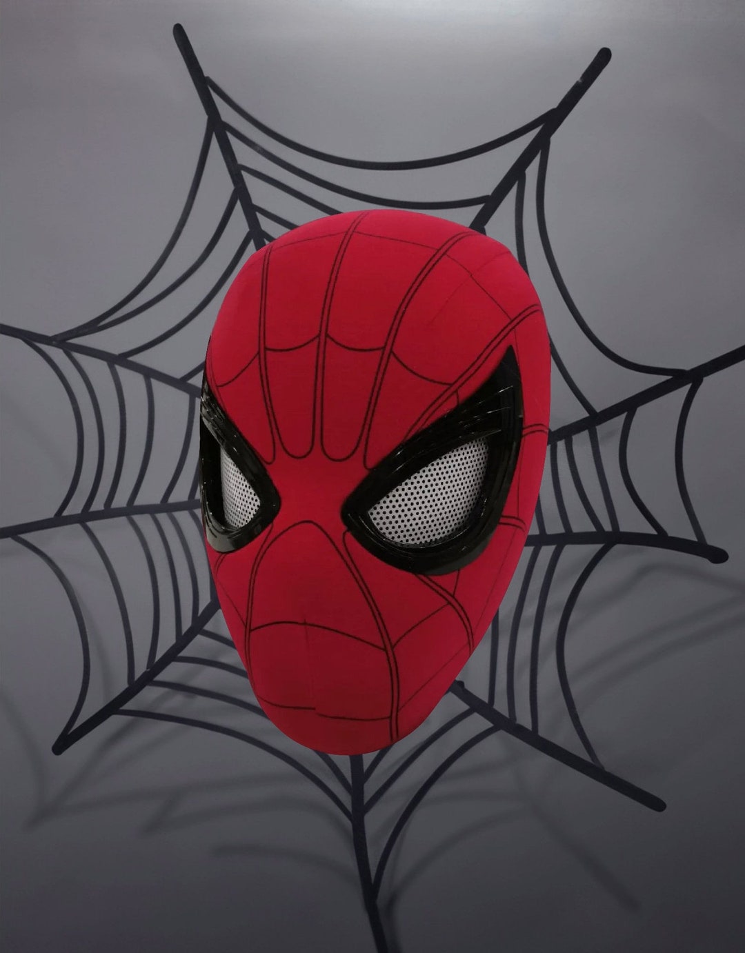 Spiderman Mask Moving Eyes Glowing Eyes Electronic Cosplay Etsy