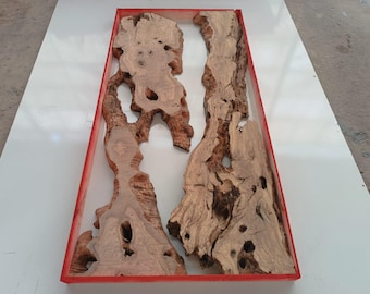 Live Edge Olive Wood Slab: Kiln Dried Rustic Lumber for Epoxy Table