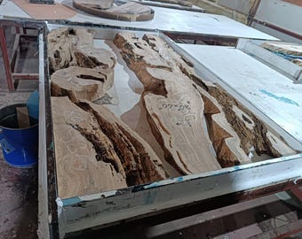 Live Edge Olive Wood Slab: Kiln Dried Rustic Lumber for Epoxy Table
