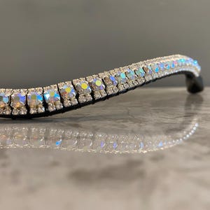 Customisable 3 Tier Crystal Browband - Choose your colours - Quick Change Option