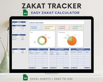 Zakat calculator 2024 spreadsheet Excel Zakat gold calculator Zakat in islam calculation tracker Zakat payable Assets Zakat pay Ramadan 2024