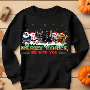 Disney Star Wars Merry Force Be With You Christmas Shirt, Galaxy Wars Christmas Shirt, Christmas Light Shirt, Star Wars Christmas Trip Shirt