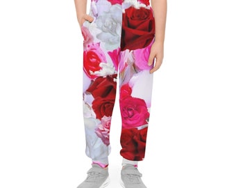 Pantalon de jogging Cloudy Roses pour jeune (AOP)