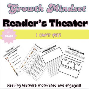 I Can’t YET!  A 1st Grade Growth Mindset Reader’s Theater and SEL Activity Pack