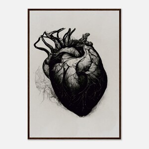 Gothic Art Print – Dark Macabre Wall Decor|Occult Illustration|Victorian Gothic Aesthetic|Framed