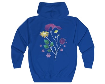 Flowers & Dogs Hoodie