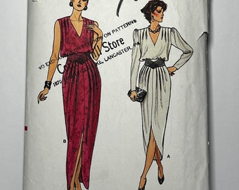 Tulip Dress, Bust 31.5, Vintage Vogue 9219 Sewing Pattern