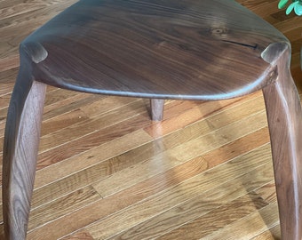 Maloof-Inspired  Black Walnut Guitar Pick Stool