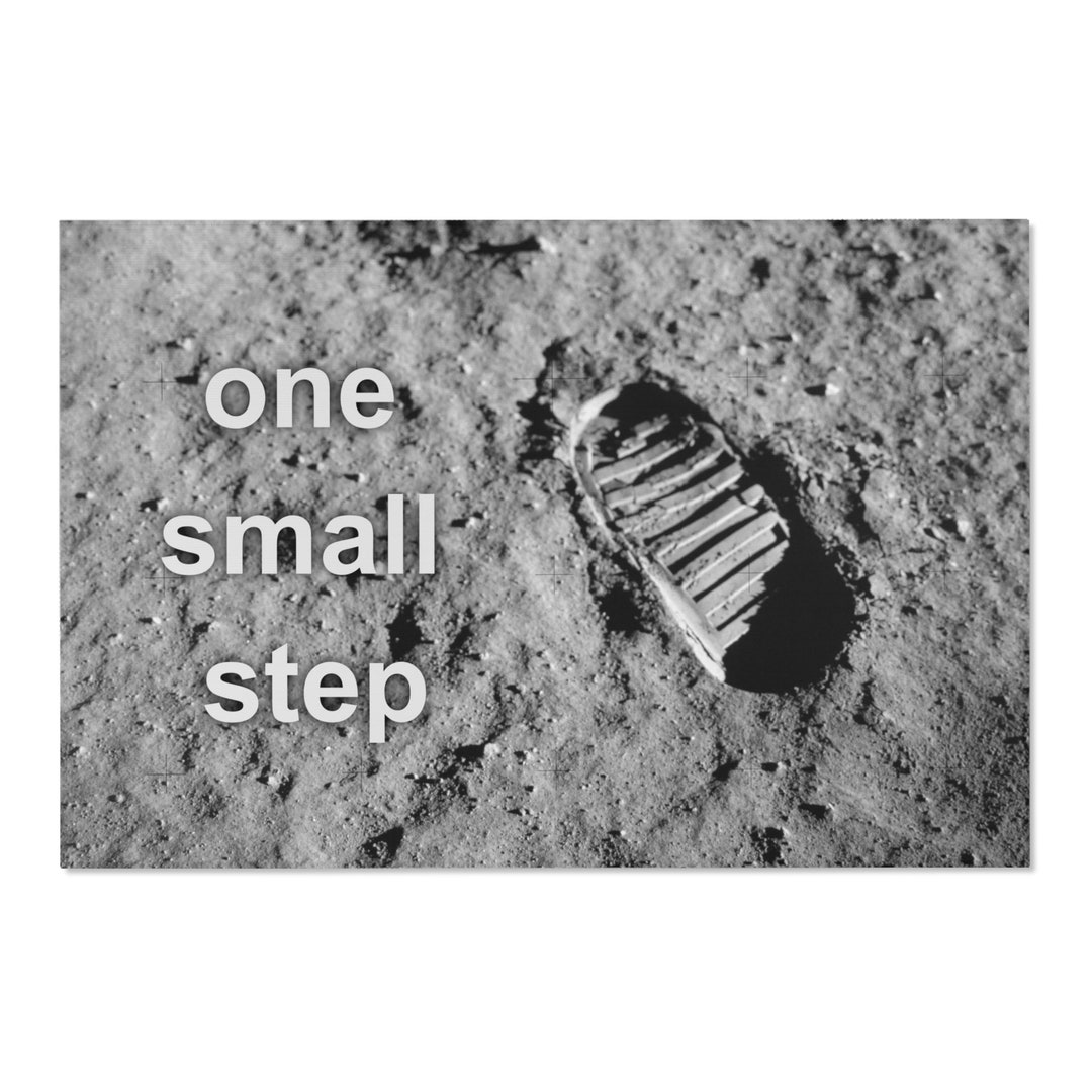 Apollo 11 Rug Apollo 11 Moon Footprint Area Rug - Etsy