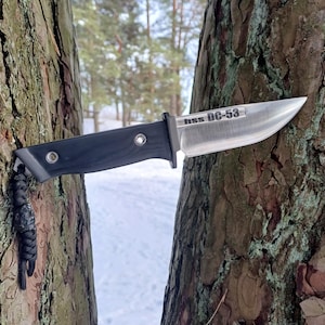 Tactical Hiking Knife, DC-53 Steel Blade, G-10 Handle