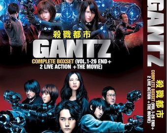 DVD Anime Gantz 杀戮都市 Complete Box Set Vol1-26 End + 2 Live