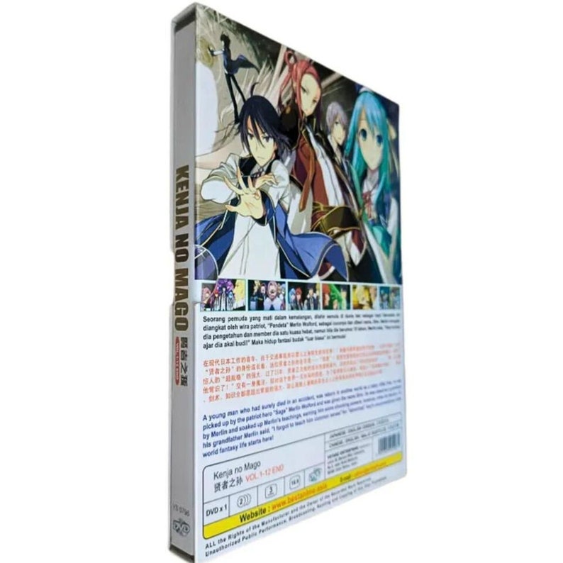 Dvd Anime Kenja No Mago Wise Men's Grandchild TV Series 1-12 End Anime