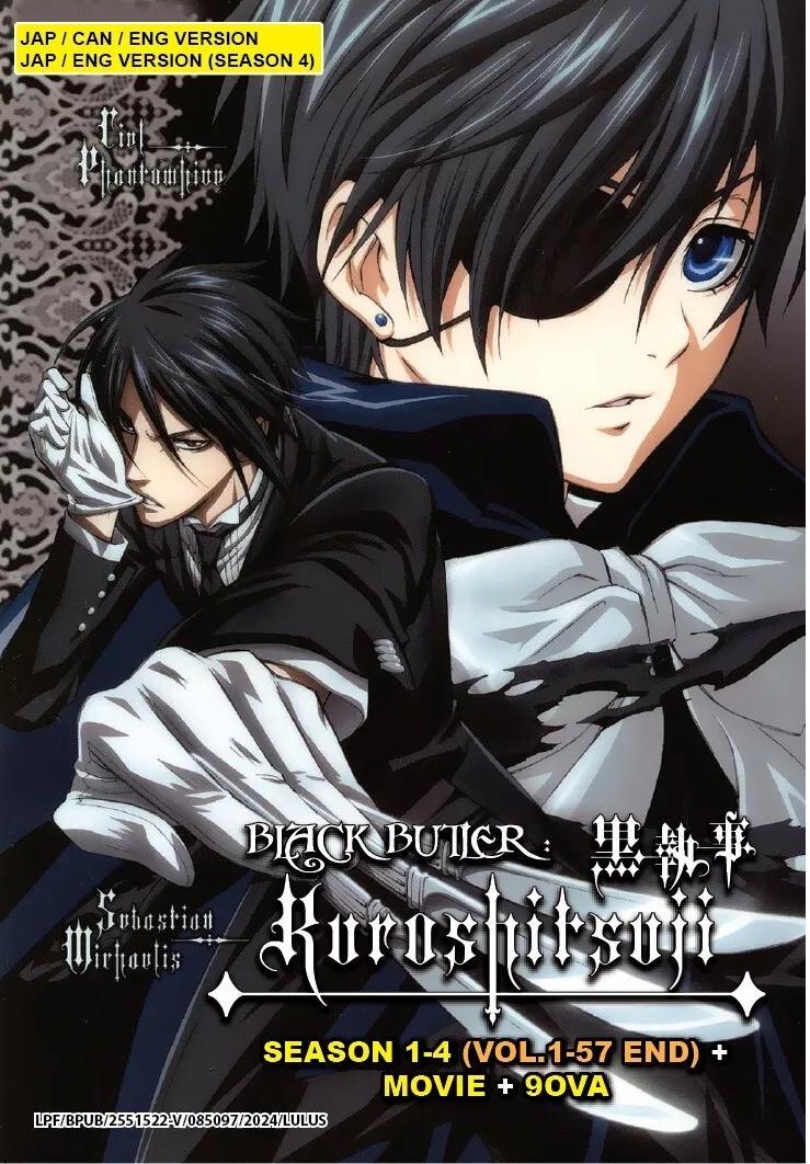 Anime DVD Kuroshitsuji Season 1-4 Volume 1-57 End +movie + 9