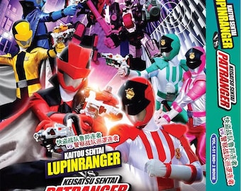 DVD Kaitou Sentai Lupinranger VS Keisatsu Sentai Patranger Volume 1-51 End + 2Movie ~Dvd Box Set and All Region + Free (DHL Express)