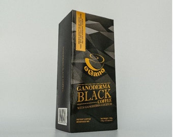 6 Boxes - eGano Ganoderma lucidum Black Coffee (Halal) ~ Include Fast Shipping with DHL Express