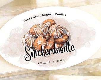 Snickerdoodle - Strong Scented Wax Melt Snap Bar Bakery Collection Cinnamon Sugar Vanilla Cream Candle