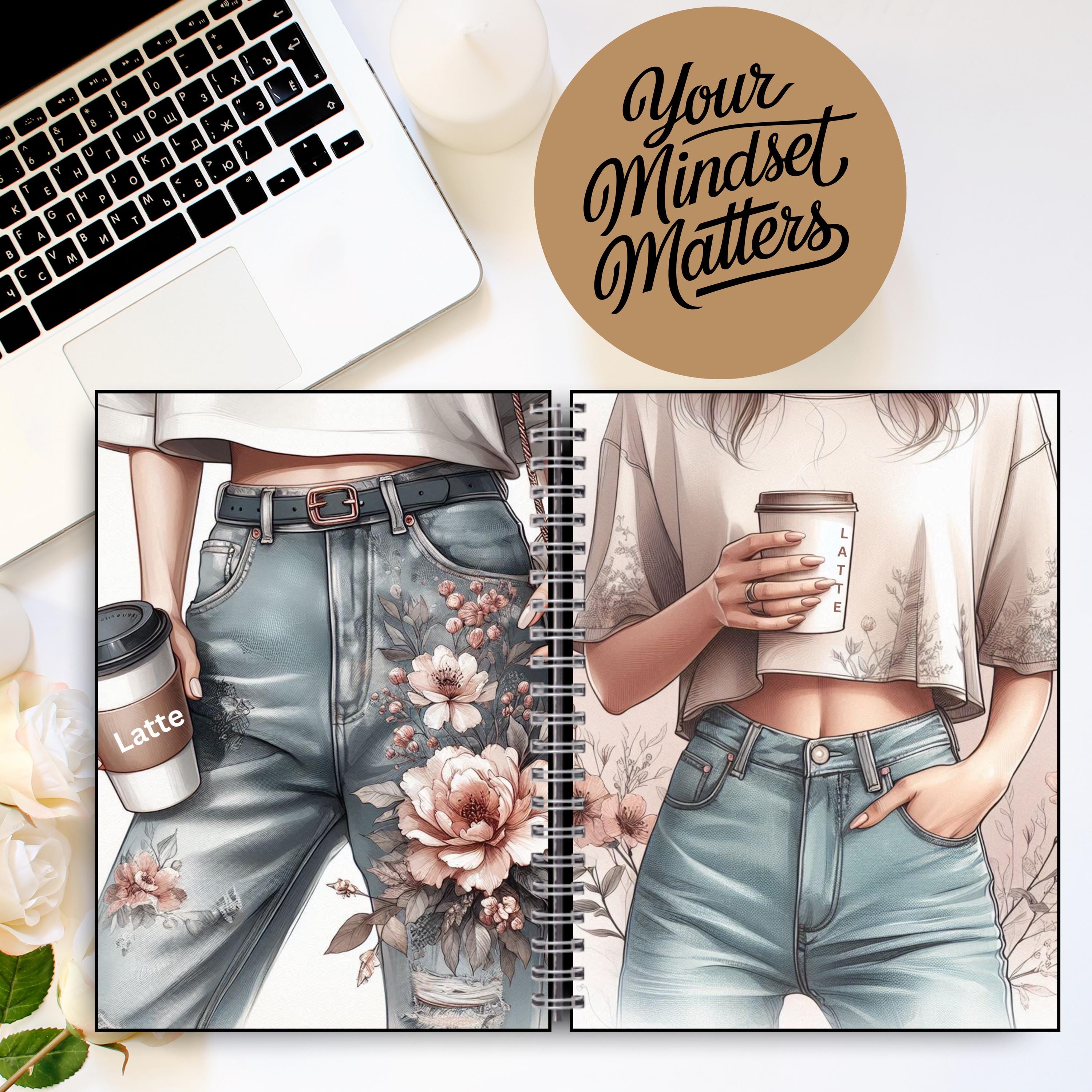 Lady Boss Coffee and Jeans, Planner Cover, Printable (PDF) - Etsy