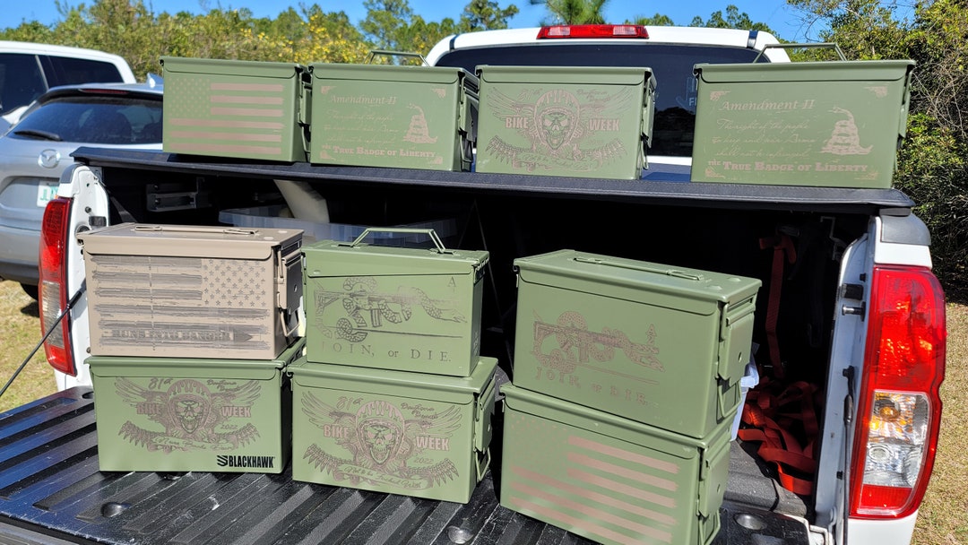 Laser Engraved Ammo Can, 50cal Etsy