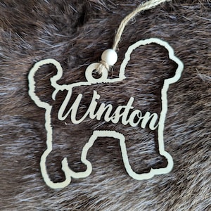 PERSONALIZED Golden doodle  ornament