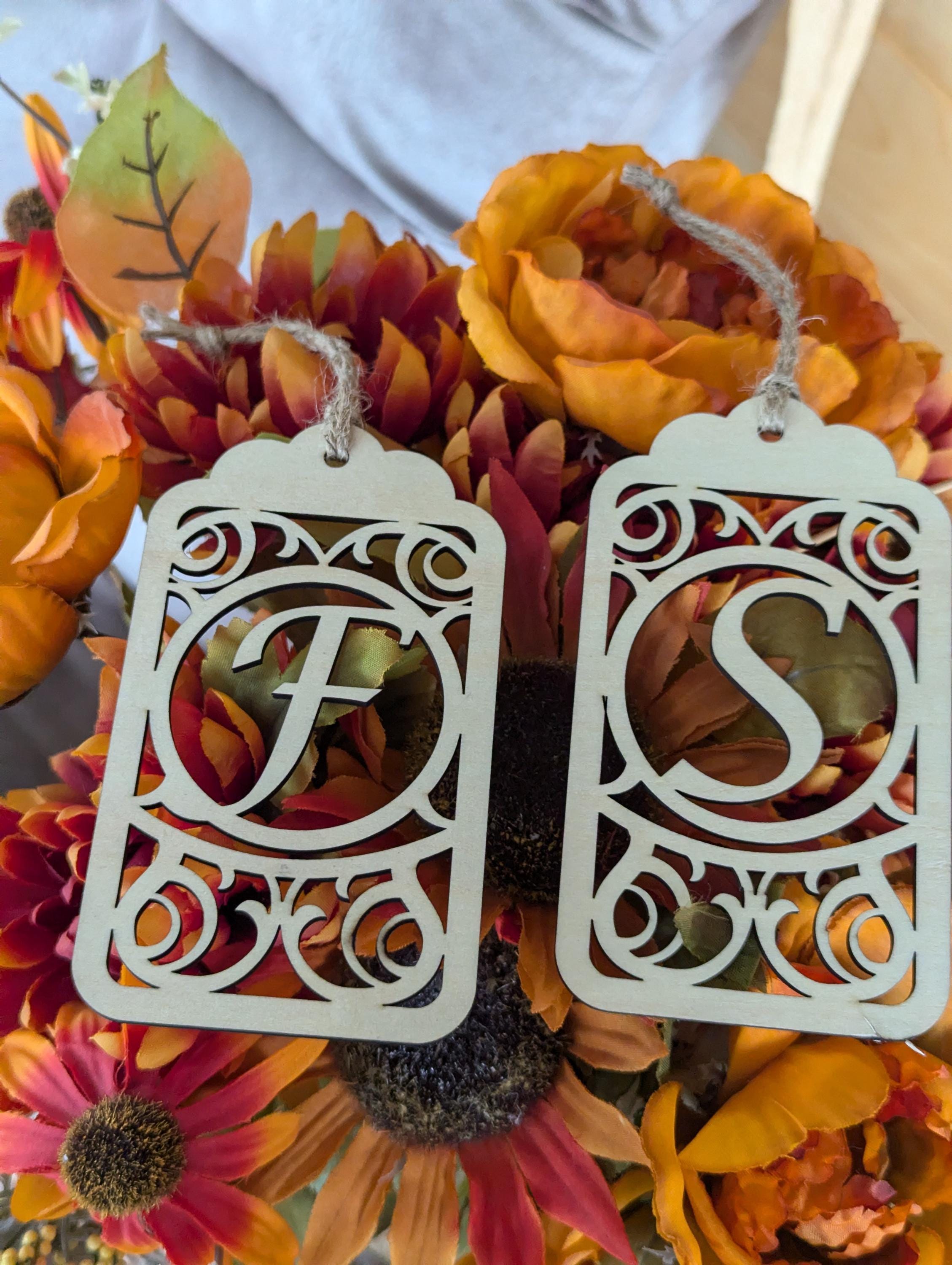 Monogram Gift Tags - Etsy