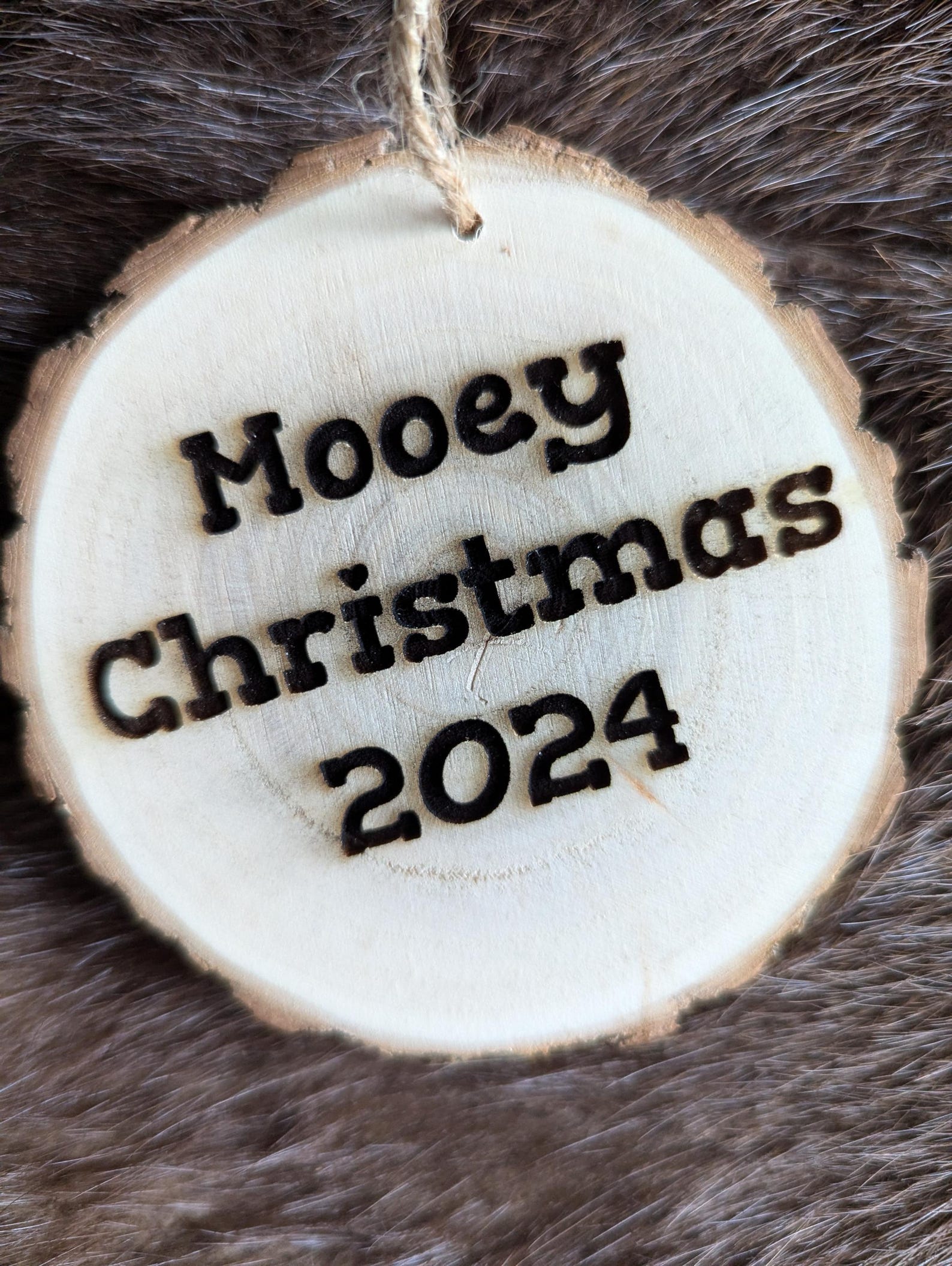 Winter Barn Highland Cow Christmas Ornament