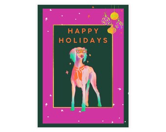 Happy Holidays Postcard Bundles PINK DOG