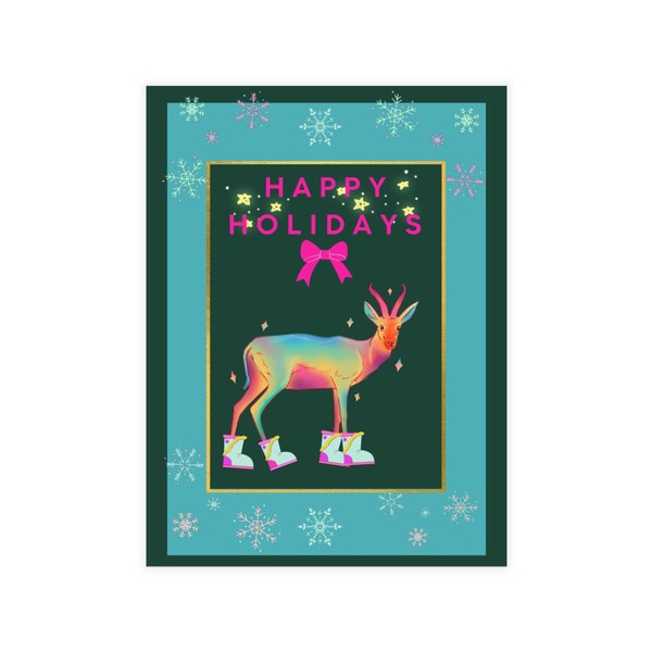 Happy Holidays Postcard Bundles PINK DEAR