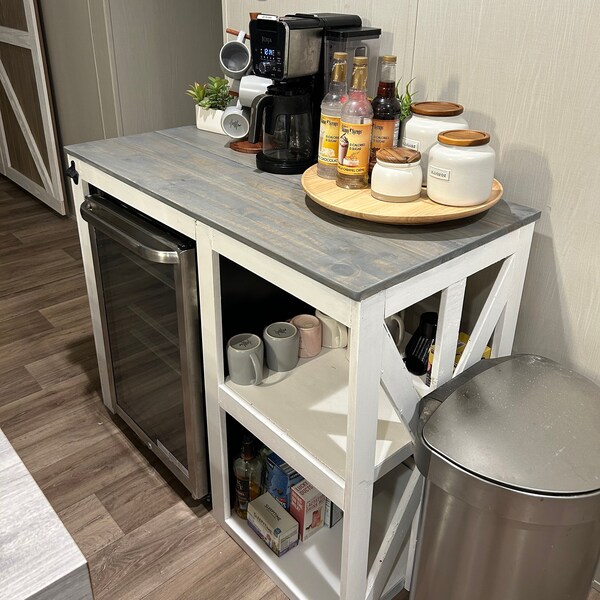 Coffee Bar With Fridge Etsy