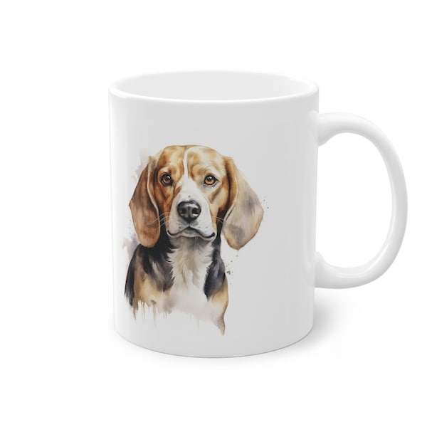 Tasse Hund Beagle I Vierbeinige Freunde Tee Kaffee Becher mit Spruch I Persönliches Geschenk für Tierfreunde und Hundeliebhaber