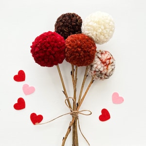 Sandra Pom Pom Bouquet, Handmade Home Decor