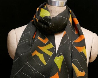 Silk Scarf: Tumbling Squares
