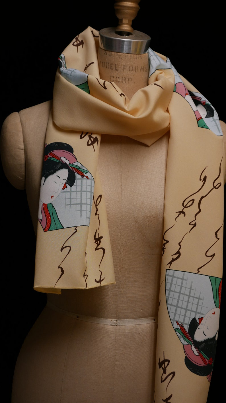 LARGE SQUARE SCARF GEISHA GATEWAYS main image 1