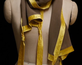 Silk Scarf: Dangling Tassels