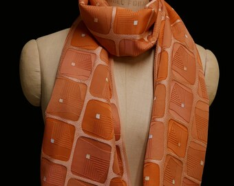 Silk Scarf: Mandarin Squares