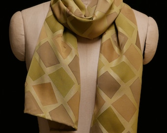 Silk Scarf: Pistachio Pebbles