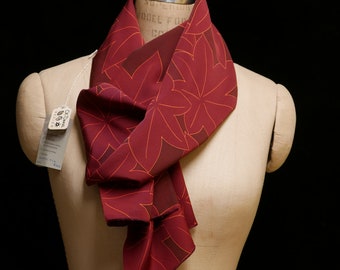 Silk Scarf: Autumnal Oak Leaves