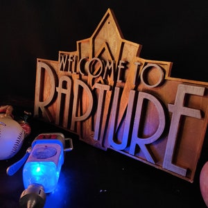 Welcome to Rapture wall-mount Bioshock Infinite prop fan-art unofficial