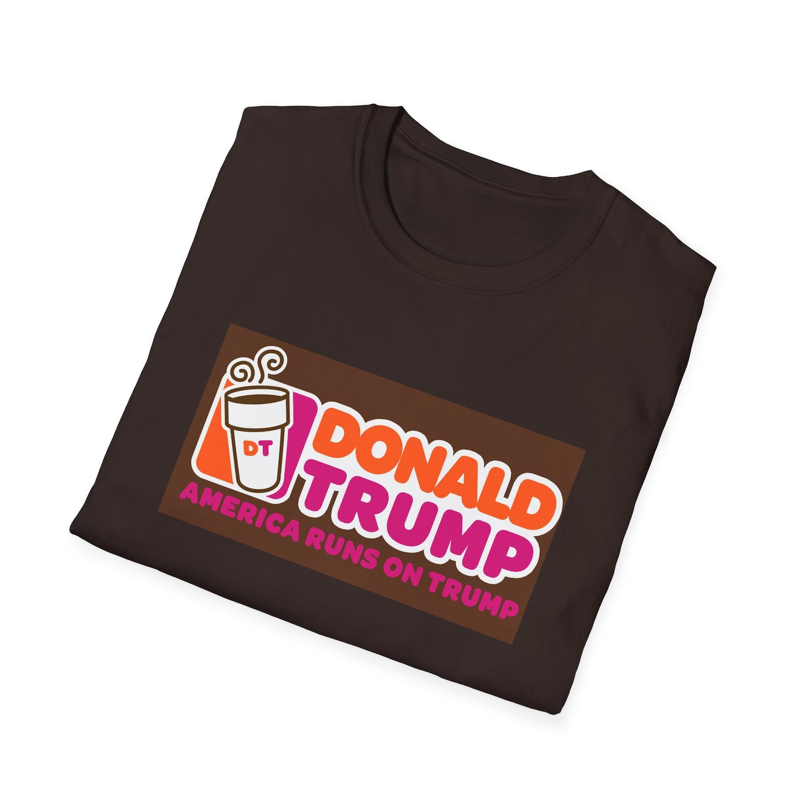 America Runs on Trump, Donald Trump Shirt, Punny Shirt, Dunkin, Coffee ...