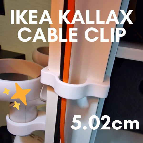 Clips de câbles Ikea Kallax 50,25 mm - Organisez vos câbles avec style pour les étagères Ikea