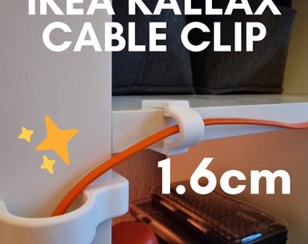 Ikea Kallax 16mm Cable Clips - Easily Organize your cables for Ikea Shelves