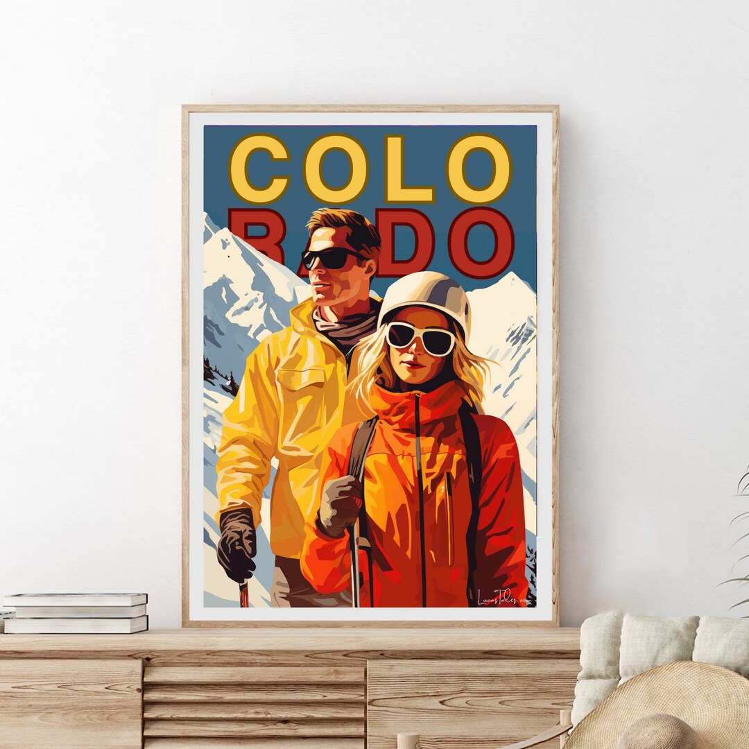 Colorado Vintage Ski Poster - Etsy
