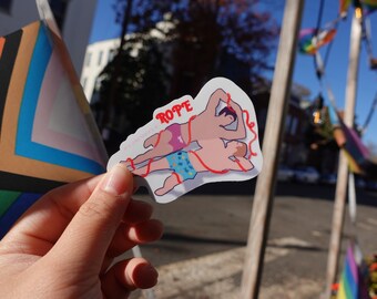 It's Like There's a Rope Sticker | Red, White & Royal Blue Inspired
