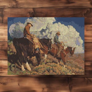 Cowboy Cross Stitch Pattern, Western Cross Stitch, Cowboy Cross Stitch, Cowboy Embroidery, Cross Stitch Pattern Western, Wild West Xstitch
