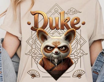 Zorro Samurái Duque PNG | Diseño de animal guerrero adorable | Arte de zorro estilo japonés | Ilustración de zorro ninja kawaii | PNG imprimible para camiseta