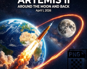 Lanzamiento del cohete Artemis II a la misión de regreso a la Luna 2026 png
