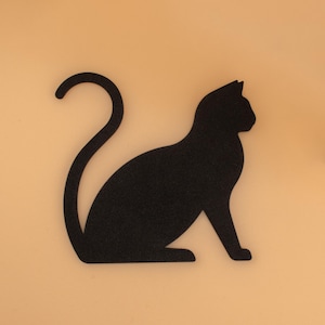 猫のシルエットがくっつく装飾アート、ドアフレームトッパー、猫好き、猫の装飾、ペットの飼い主へのギフト、猫好きの方に最適、猫トッパー
