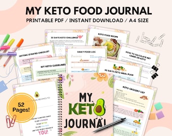 Ultimate Keto Bundle,Keto Planner,Keto Grocery List,Keto Food List,Keto Tracker,Weekly Menu Planner,Meal Prep,