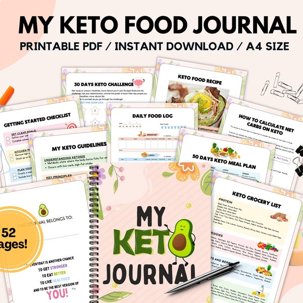 Ultimate Keto Bundle,Keto Planner,Keto Grocery List,Keto Food List,Keto Tracker,Weekly Menu Planner,Meal Prep,